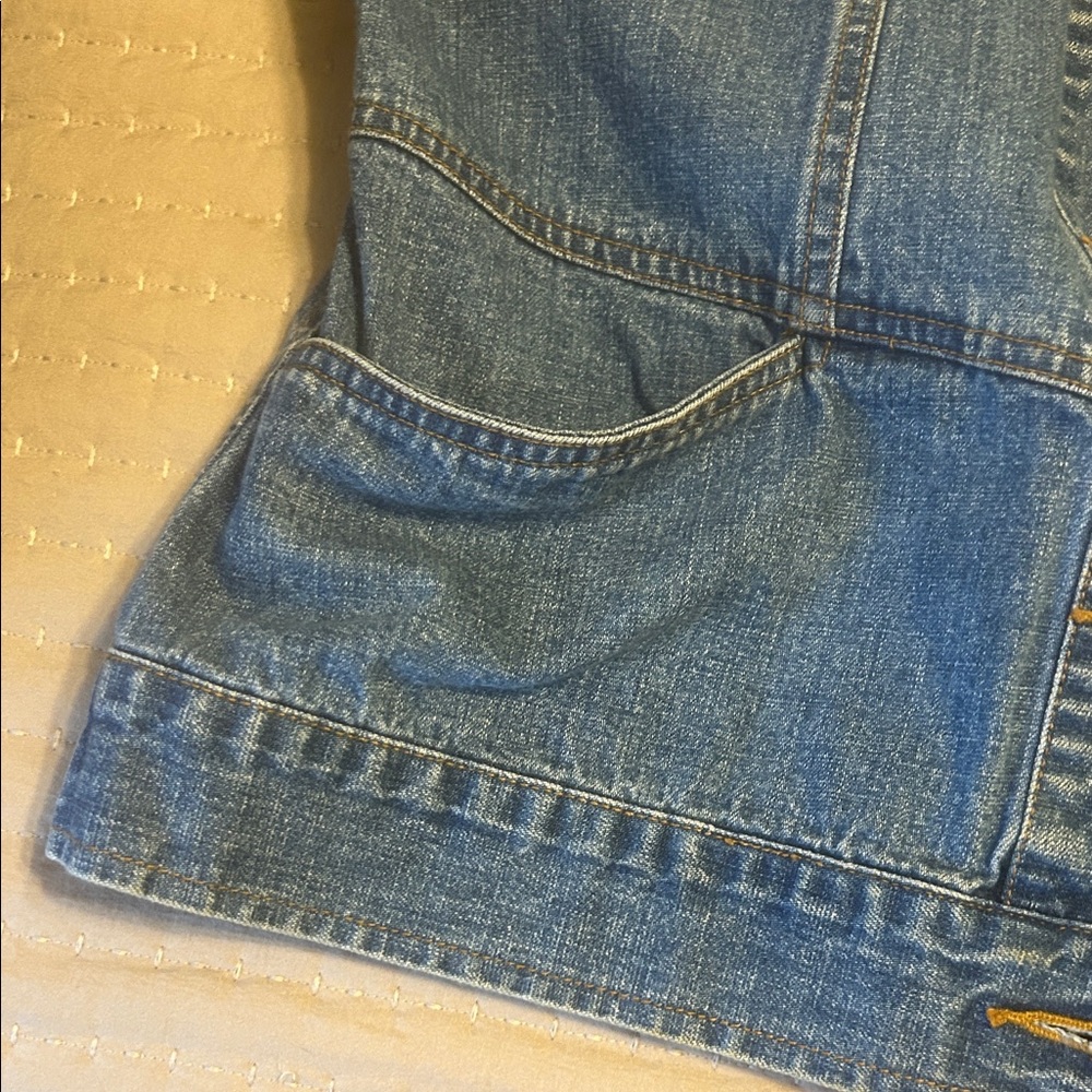 St John’s Bay Vintage 90s Y2K Blue Jean Vest - Picture 3 of 9